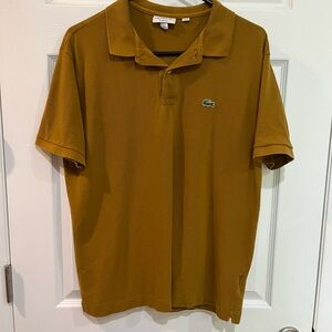 Lacoste Men's Mustard Yellow Polo Shirt